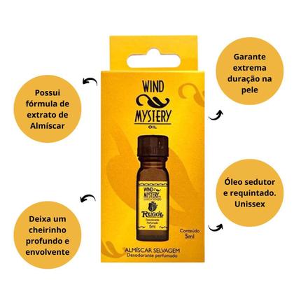 Imagem de Kit Rugol Wind Mystery Óleo Almiscar Selvagem 5ml C/3