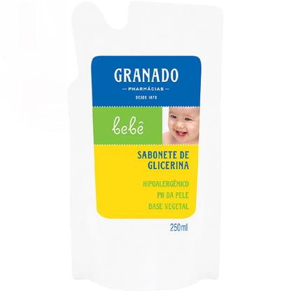 Imagem de Kit Sabonete Líquido Granado Glicerina Bebê 250ml + 1 Refil 250ml