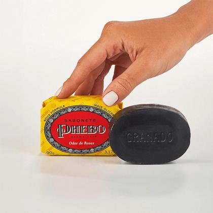 Imagem de Kit Sabonete Phebo Odor De Rosas 90G Glicerina Vegetal