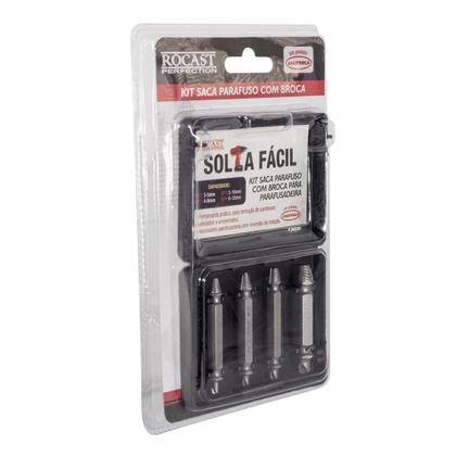 Imagem de Kit Saca Parafuso C/Broca P/Parafusadeira (96,0002) - Rocast