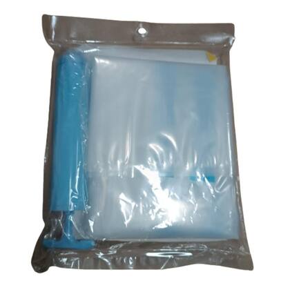 Imagem de Kit Saco a vácuo impermeável 60x80cm com Bomba de Sucção para Guardar roupas Cobertores casacos