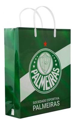 Imagem de Kit Sacola Caneca Térmica Faixa Com Tampa 450ml - Palmeiras