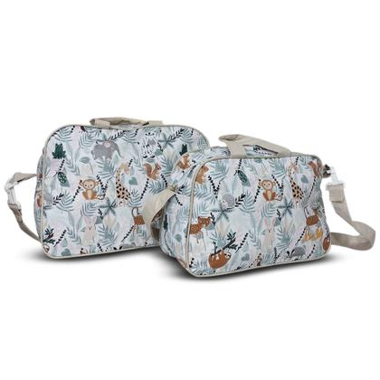 Imagem de Kit Sacola Maternidade Frasqueira PVC Desenhos Mave Baby