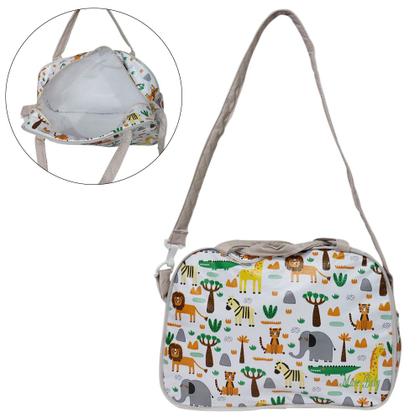 Imagem de Kit Sacola Maternidade Frasqueira PVC Desenhos Mave Baby