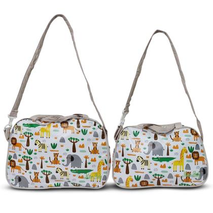 Imagem de Kit Sacola Maternidade Frasqueira PVC Desenhos Mave Baby