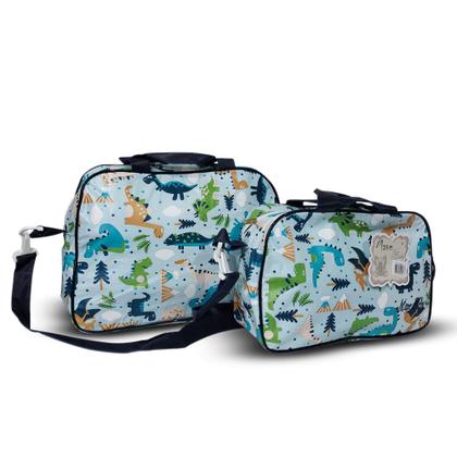 Imagem de Kit Sacola Maternidade Frasqueira PVC Desenhos Mave Baby