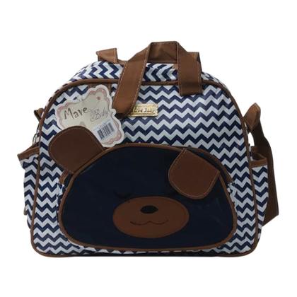 Imagem de Kit Sacola Mochila Maternidade Frasqueira Ursão Mave Baby