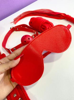 Imagem de Kit Sado Completo com Algemas, Chicote e Corda