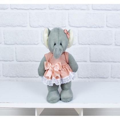 Imagem de KIT SAFARI VESTIDO COM LESE PELUCIA EM PÉ 20cm - LEÃO, ELEFANTE, MACACO, GIRAFA.