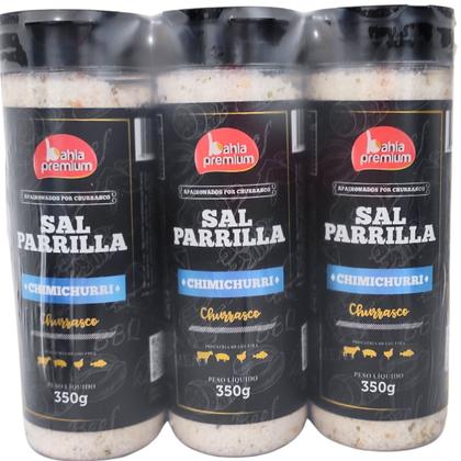 Imagem de Kit Sal de Parrilla Para Churrasco Completo Com Pimenta do Reino 6 Unidades 350g Bahia Premium 5 Sabores