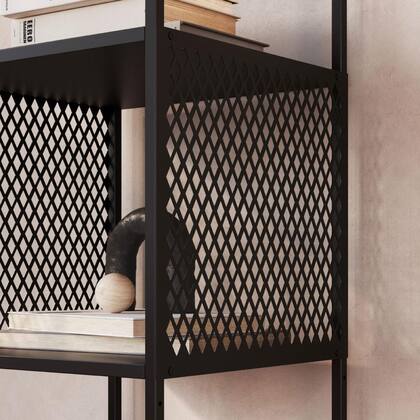 Imagem de Kit Sala Rack com Gaveta e Estante em Aço Estilo Industrial