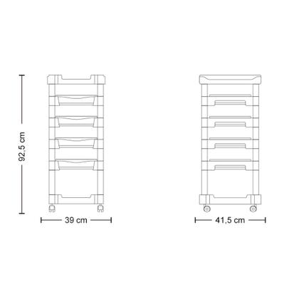 Imagem de Kit Salão Cadeira Manual + Lavatório com Cuba + Carrinho Auxiliar Dompel Preto