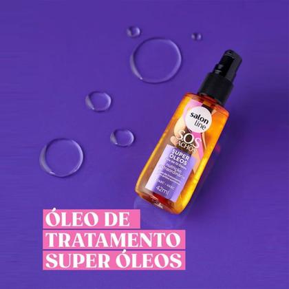 Imagem de Kit Salon Line Gelatina 1kg + Creme De Pentear Definição Intensa 1Kg + Óleo Capilar Super Óleos 42ml