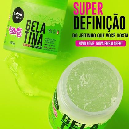 Imagem de Kit Salon Line Gelatina To De Cacho + Creme Para Pentear Salon Line Definição Intensa 1Kg