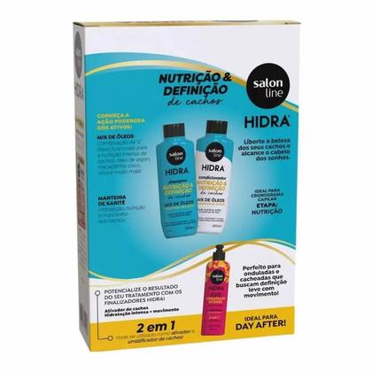 Imagem de Kit Salon Line Hidra Nutrição e Definição de Cachos Shampoo + Condicionador 300ml Cada