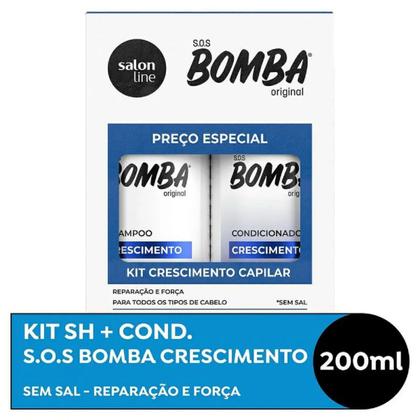 Imagem de Kit Salon Line SOS Bomba Original Shampoo 200ml + Cond 200ml