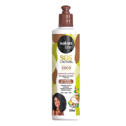 Imagem de Kit Salon Line Sos Cachos Coco Hidratação Nutritiva C/4