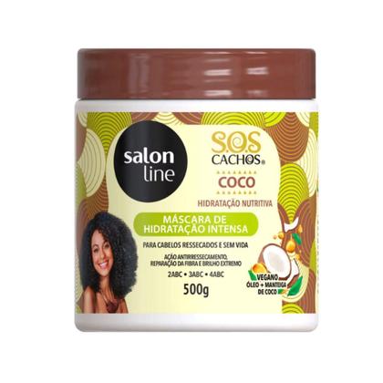 Imagem de Kit Salon Line Sos Cachos Coco Hidratação Nutritiva C/4