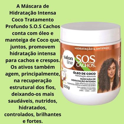 Imagem de Kit Salon Line Sos Cachos Coco Hidratação Nutritiva Vegano 5-Produtos