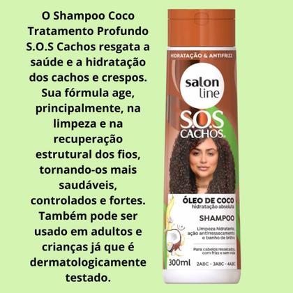 Imagem de Kit Salon Line Sos Cachos Coco Hidratação Nutritiva Vegano 5-Produtos