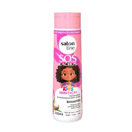 Imagem de Kit Salon Line SOS Cachos Kids Sh+Cond+Masc+C Pentear 300ml+Ativ 300ml