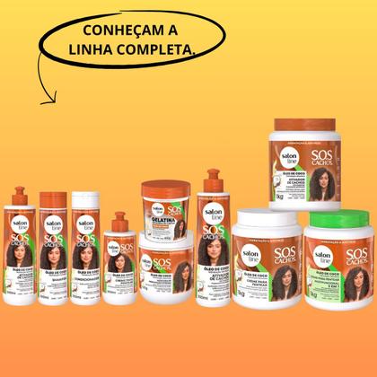 Imagem de Kit Salon Line SOS Cachos Óleo de Coco Sh + Cond 1L