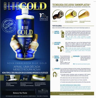 Imagem de Kit Salvatore Blue Gold Passo 1 e Passo 2 -1L