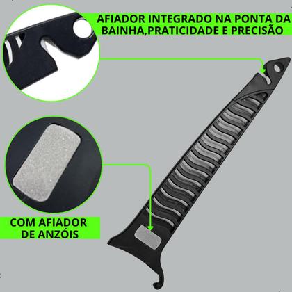 Imagem de Kit Sambura Covo Nylon Camarão Tampa N.2 Faca Fileteira