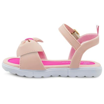 Imagem de Kit Sandália Infantil Com Laço Mz Shoes Com Bolsa Summer Fivela Menina Rosa/Pink
