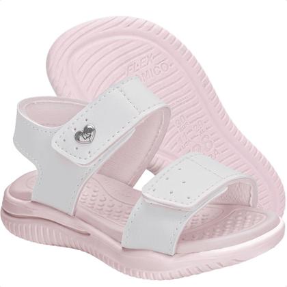 Imagem de Kit Sandália Infantil Kidy Fly Baby Feminina Confortável Tiras Autocolantes
