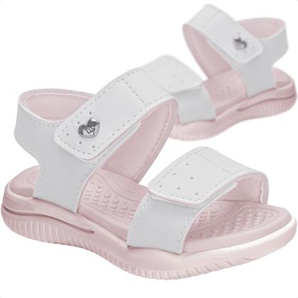 Imagem de Kit Sandália Infantil Kidy Fly Baby Feminina Confortável Tiras Autocolantes