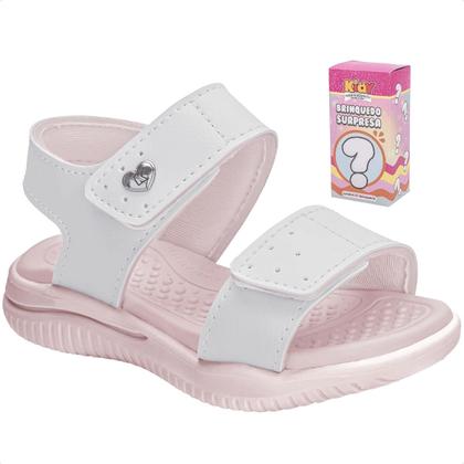 Imagem de Kit Sandália Infantil Kidy Fly Baby Feminina Confortável Tiras Autocolantes