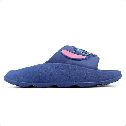 Imagem de Kit Sandália Slide Kids Com Lancheira Stitch Feminino E Masculino Conforto