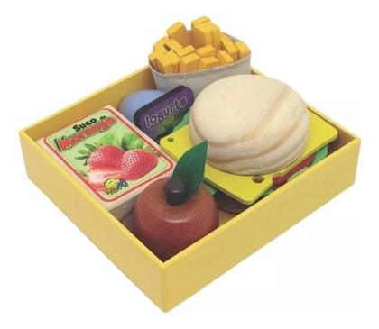 Imagem de Kit Sanduiche Madeira Coleção Comidinha New Art Toys 25 Pças
