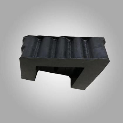 Imagem de Kit Sapatas de Borracha Perfil "U" para Escada Fibra de Vidro