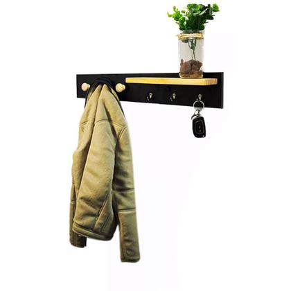 Imagem de Kit Sapateira Banco e Cabideiro Porta Chaves, Boné e Bolsas em MDF EVALD