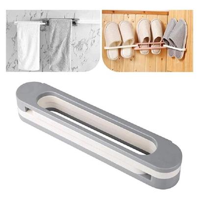 Imagem de Kit sapateira de parede 3 pares organizador de 6 chinelos pantufa suporte guarda roupa porta toalha