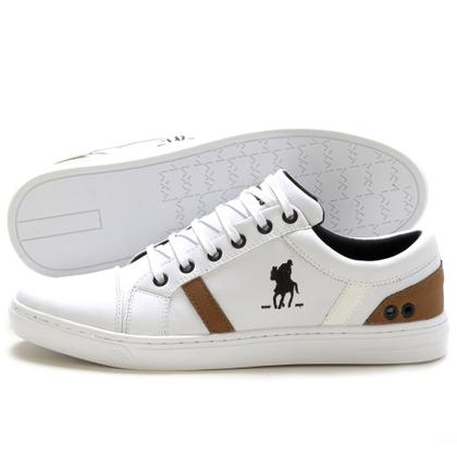 Imagem de Kit Sapatenis Casual Polo Plus Fechamento Cadarço Solado Borracha com Boné