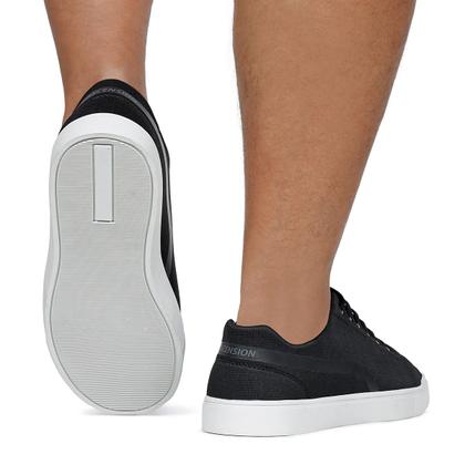 Imagem de Kit Sapatênis Lona Com Relógio Masculino Casual