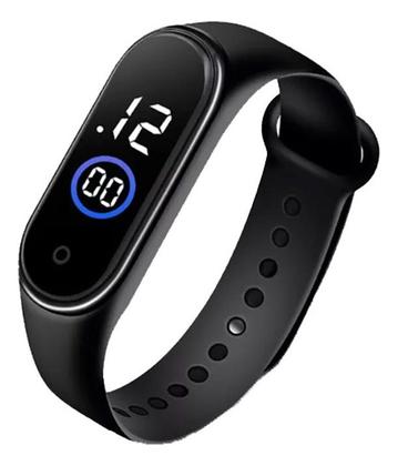 Imagem de Kit Sapatênis Masculino Slip On Preto Com Relogio Led Preto