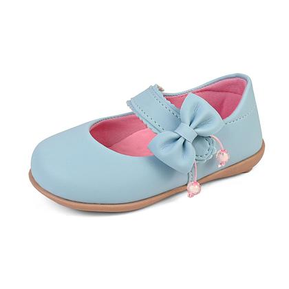 Imagem de Kit Sapatilha Bebê Boneca Conforto Leve Azul Laço Estiloso Gatatuya