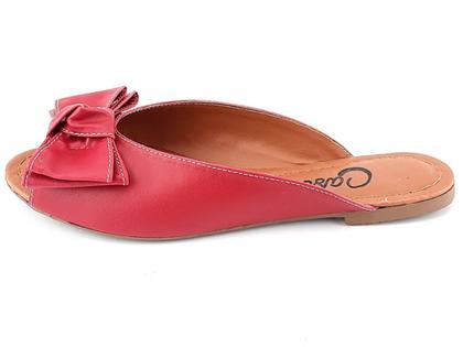 Imagem de Kit Sapatilha Mule Napa Rose Laço 35 E Bolsa Fashion Vinho