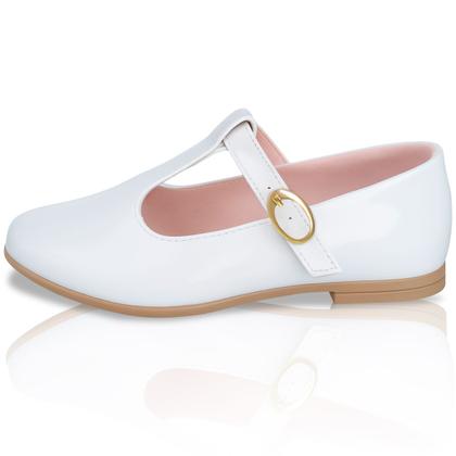 Imagem de Kit Sapatilha Social Boneca Retrô com Bolsa Tiracolo Cetim e Laço