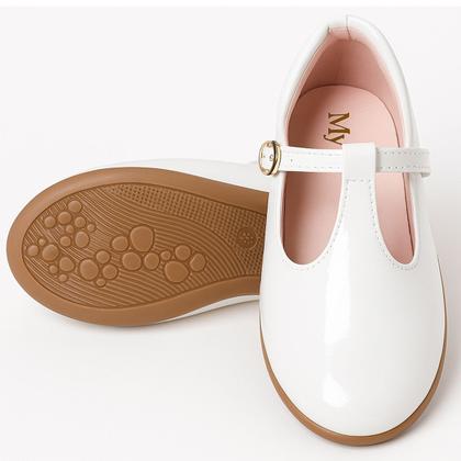 Imagem de Kit Sapatilha Social Boneca Retrô com Bolsa Tiracolo Cetim e Laço