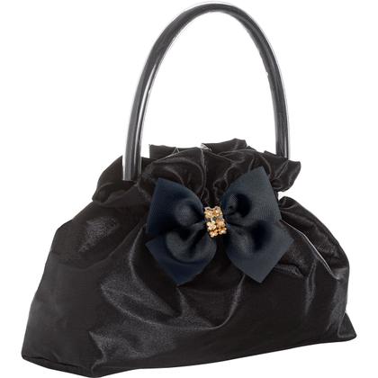 Imagem de Kit Sapatilha Social Boneca Retrô com Bolsa Tiracolo Cetim e Laço