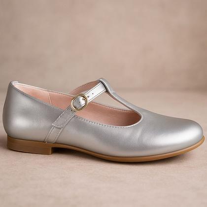 Imagem de Kit Sapatilha Social Boneca Retrô com Bolsa Tiracolo Cetim e Laço