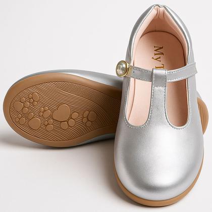 Imagem de Kit Sapatilha Social Boneca Retrô com Bolsa Tiracolo Cetim e Laço