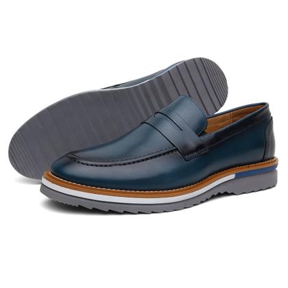 Imagem de Kit Sapato Masculino + Cinto Em Couro Oxford Loafer Moderno