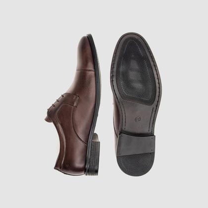 Imagem de Kit Sapato Masculino Marrom Com Cinto Casual Estilo Derby Confortável Clássico Qualidade Sofisticação E Estilo Zapattero