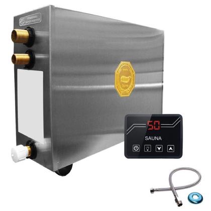 Imagem de Kit Sauna Impercap 6kw 220 Bif + Tubo + Luminária + Cesto - até 7,5m³